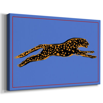 «The Wild Leopard II», toile tendue avec châssis