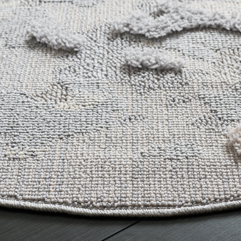 Trends 100 Performance Abstract Rug, Round 6'7"