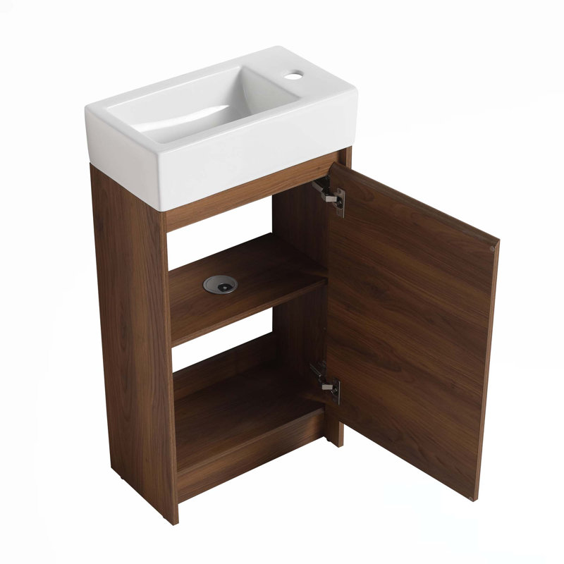 Meuble-lavabo autoportant avec lavabo simple