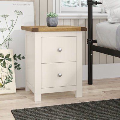 Calderwood 45cm W Solid + Manufactured Wood Bedside Table