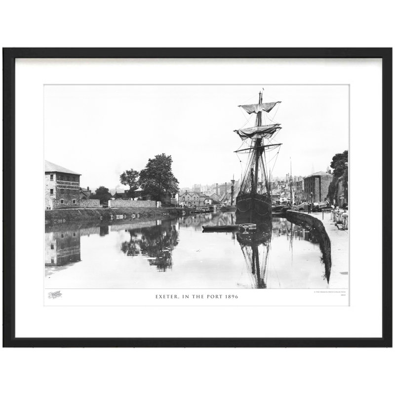 Exeter, In The Port 1896 - Single Picture Frame Print, 45cm H x 60cm W x 2.3cm D