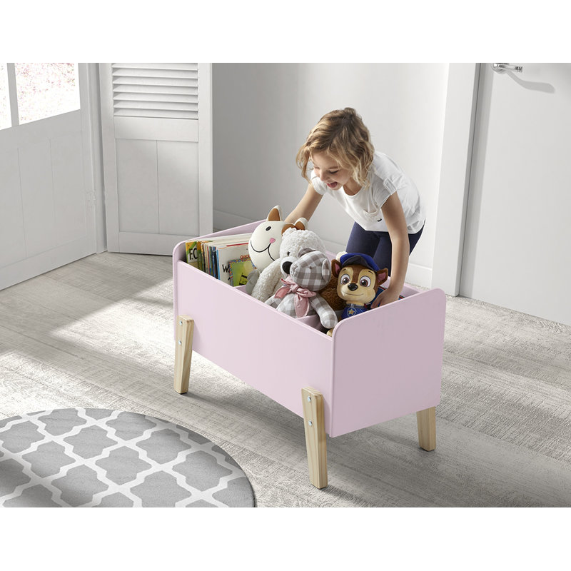 Kiddy European Single (90 x 200cm) Bed Frame by Vipack, Pink