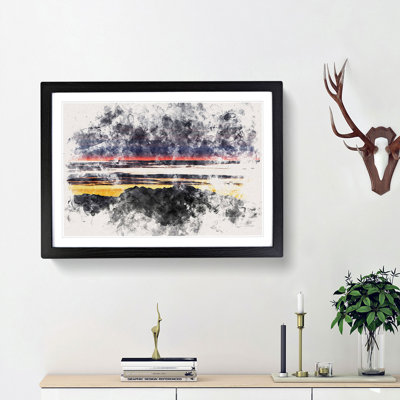 Monte Due Mani Mountain in Italy - Picture Frame Graphic Art Print