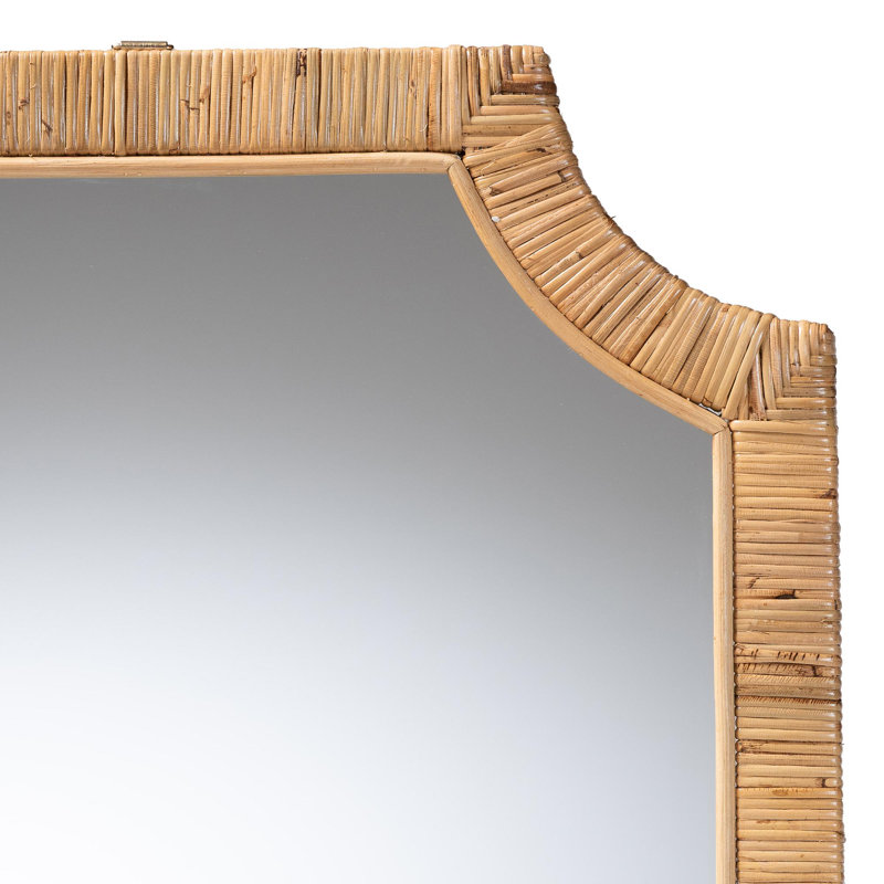 Miroir mural en rotin naturel Bali & Pari Thiago