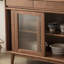 Armoire d'appoint moderne en bois massif noyer