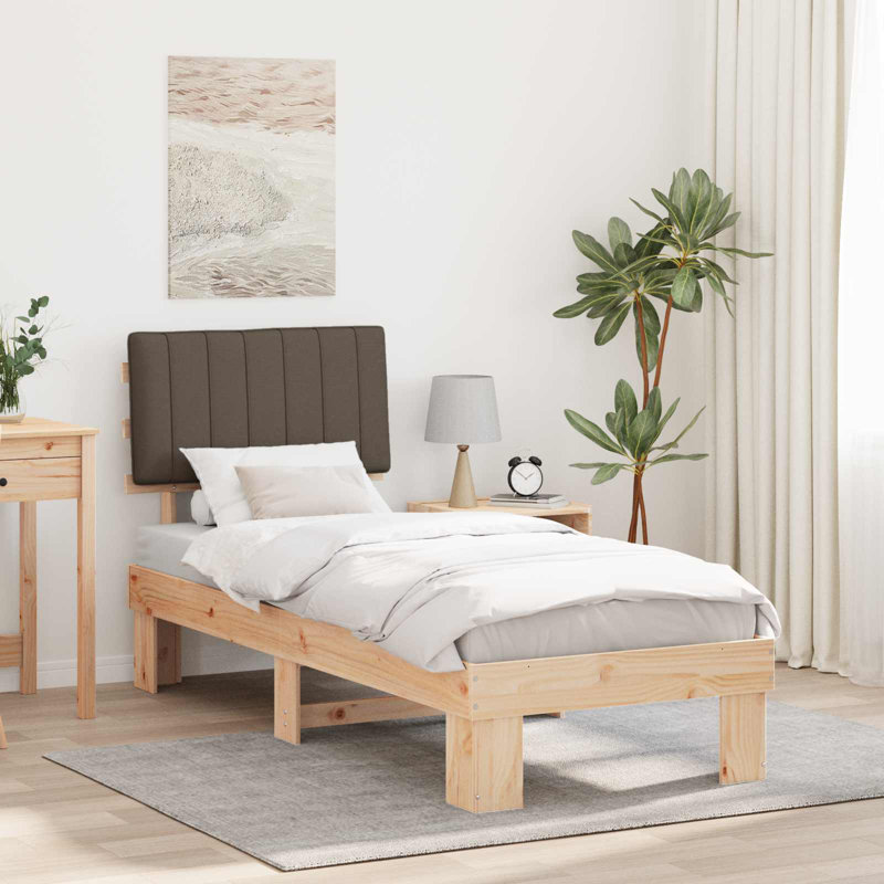 Steel Bed Frame, Small Single (2'6), Taupe