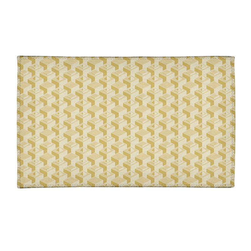 Chenille Geometric Indoor Rug, Rectangle 3' x 5'