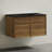 St. Tropez 36" Wall-Mounted Bathroom Vanity In Brown Oak With Black Sink Top-1141922680-1141922683-1141922682