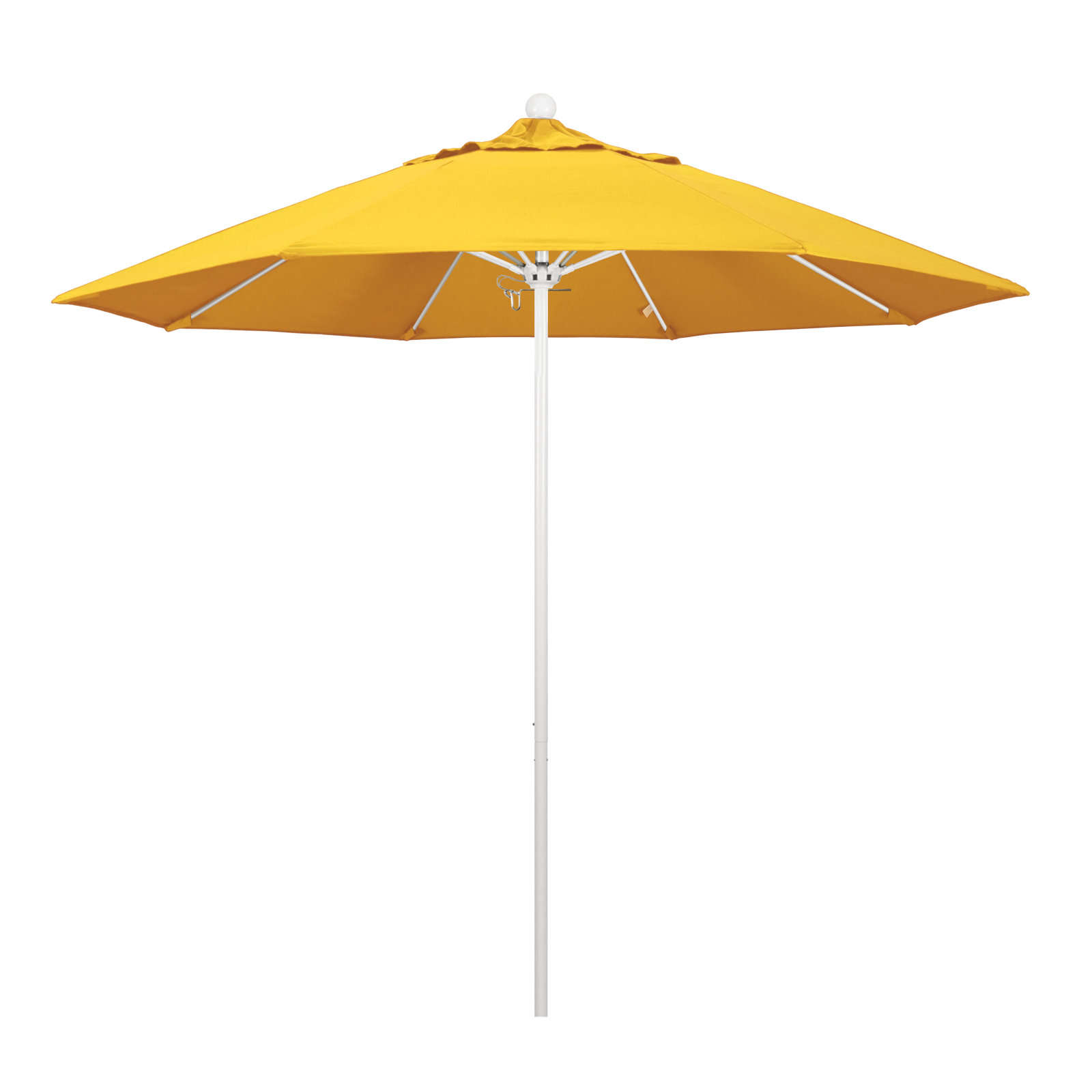 Maria 108'' Sunbrella® Outdoor Umbrella, Canvas Sunflower Yellow Sunbrella® Canvas, White