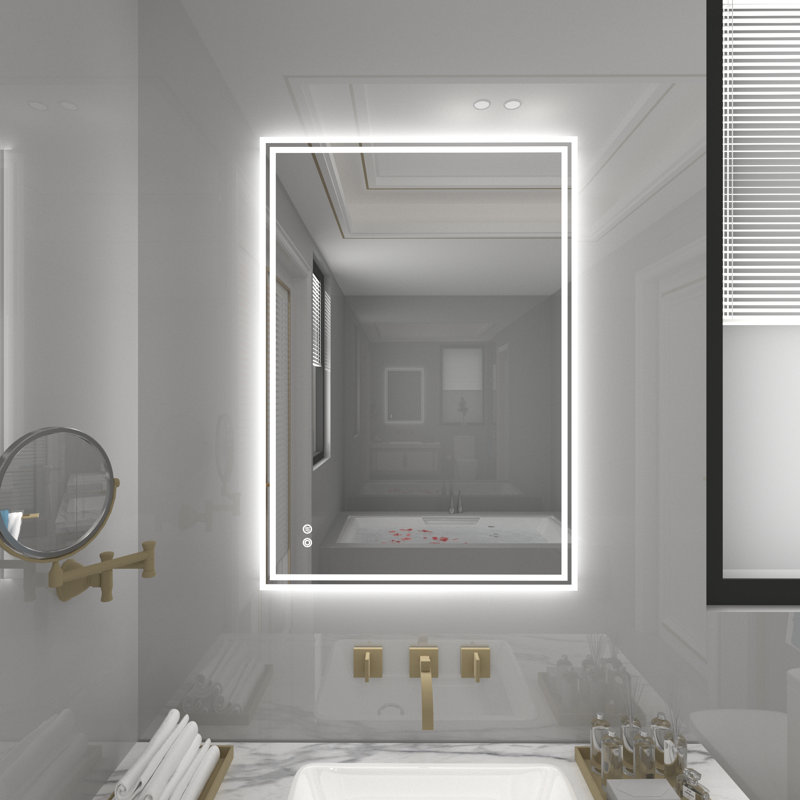 Demitria Rectangle Mirror, 50 cm H x 70 cm W