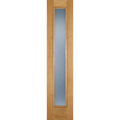 Frosted Glazed Sidelight Oak External Door