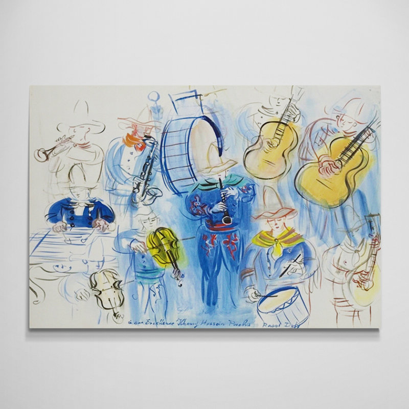 The Mexican Concert by Raoul Dufy - Wrapped Canvas Art Prints, 84 cm H x 117 cm W
