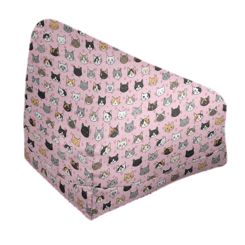 Petite chaise à sacs à billes & Kitterman, H 86 po x L 27 po x P 43 po, Rembourrage poly, Rose