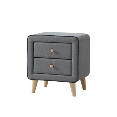Balhi 52cm W Solid Wood Bedside Table