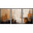 Grunge Abstract Paint Stroke Effect " Black And Orange Paint Stroke Patterns " 3 - Pieces-91259913-91259915