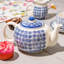 Nicola Spring 15 Piece Hand-Printed Tea Set - Navy