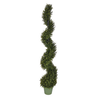 Faux Boxwood Topiary in Pot