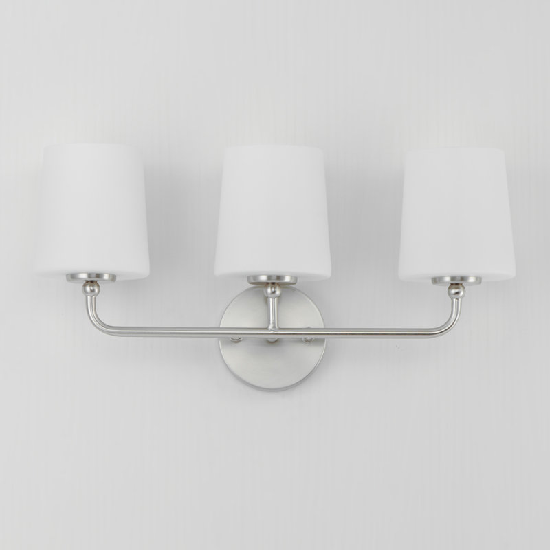 Arkady 3 - Light Dimmable Vanity Light, Satin Nickel