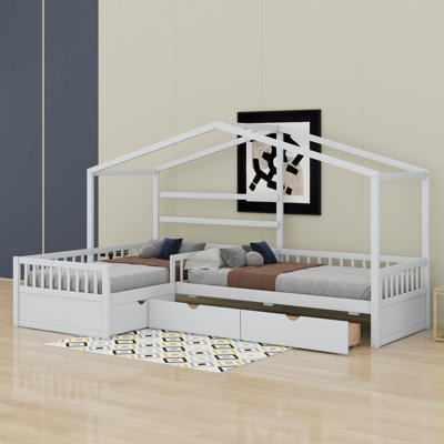 Lit plateforme simple avec 3 tiroirs