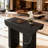 Modern 3-Tier Console Table For Living Room, 55-Inch Narrow Sofa Table With Open Shelves For Entryway, Hallway And Home Office, Multipurpose Storage Furniture
