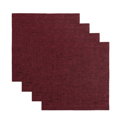 100% Pure Linen Square Placemats - Athena