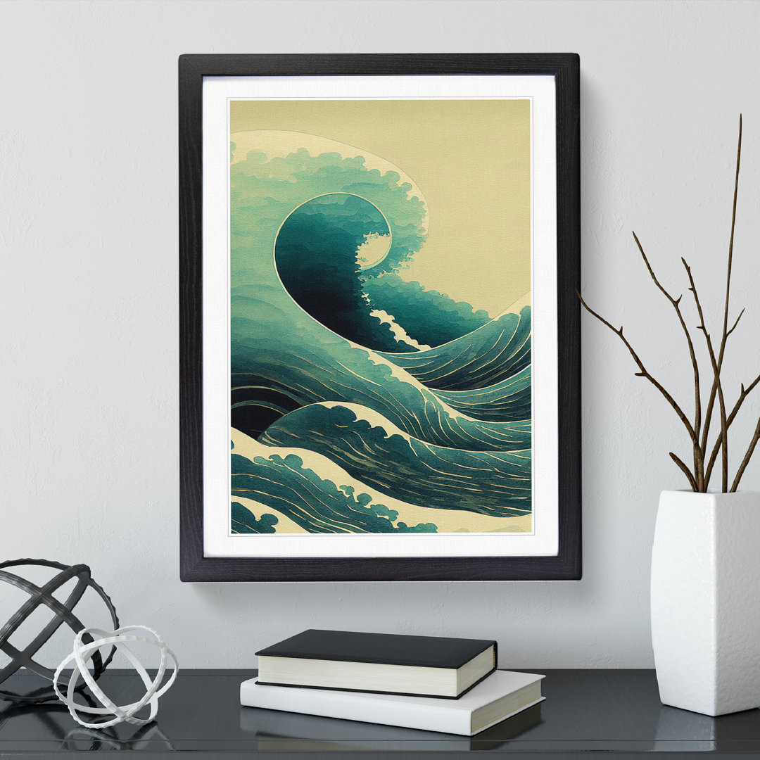 Magnificent Japanese Wave - Framed Print