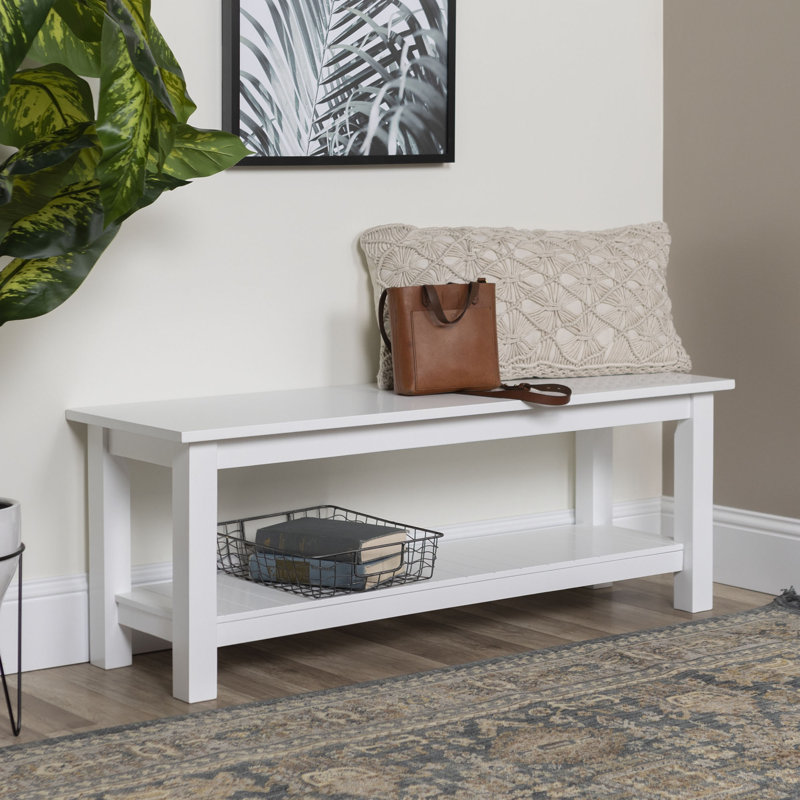 Lopezville Storage Bench, White