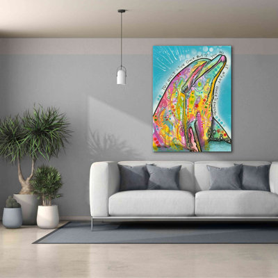 'Dolphin' by Dean Russo, Canvas Wall Art