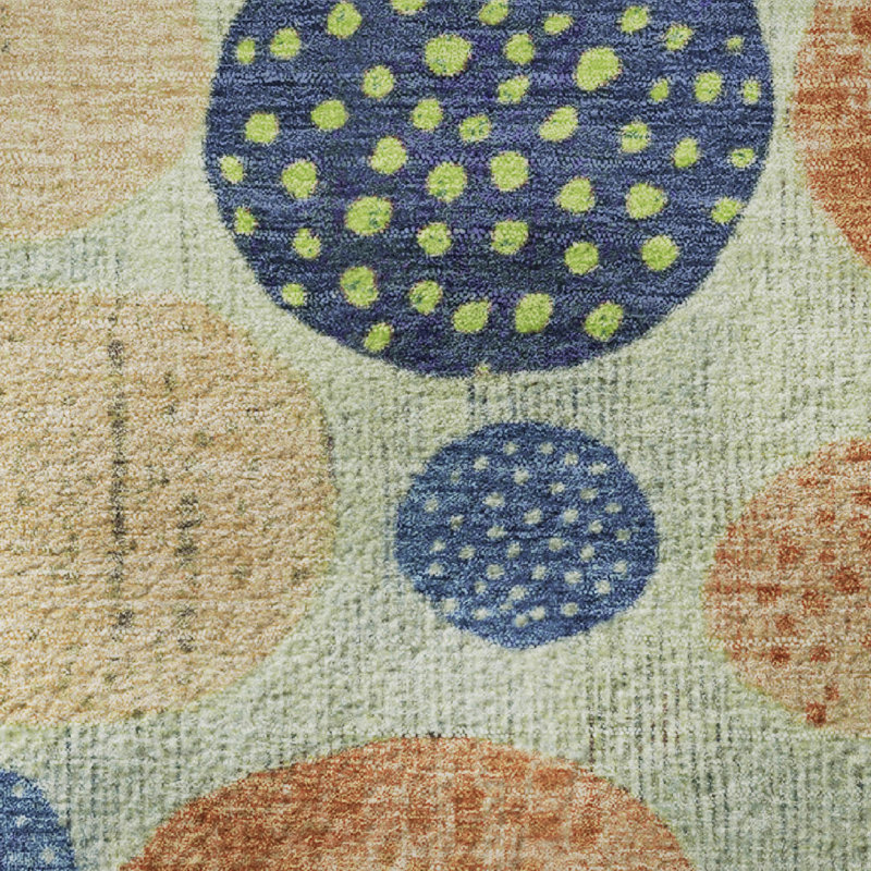 Tapis géométrique de qualité supérieure lavable à la machine AMF1899 Mayfield, Rectangle 1 pi 8 po x 2 pi 6 po