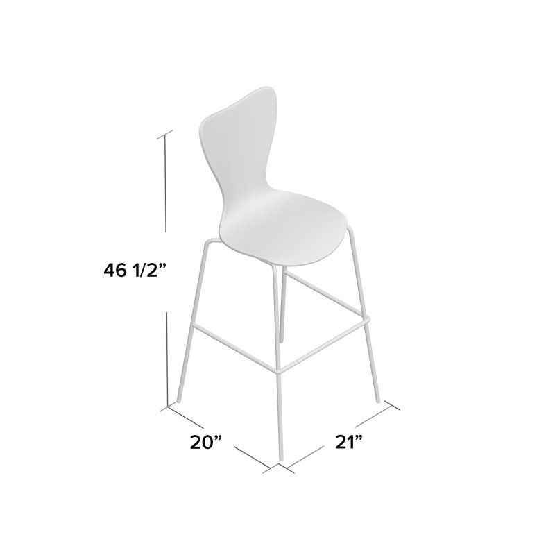Tabouret de bar Porche & Den, blanc