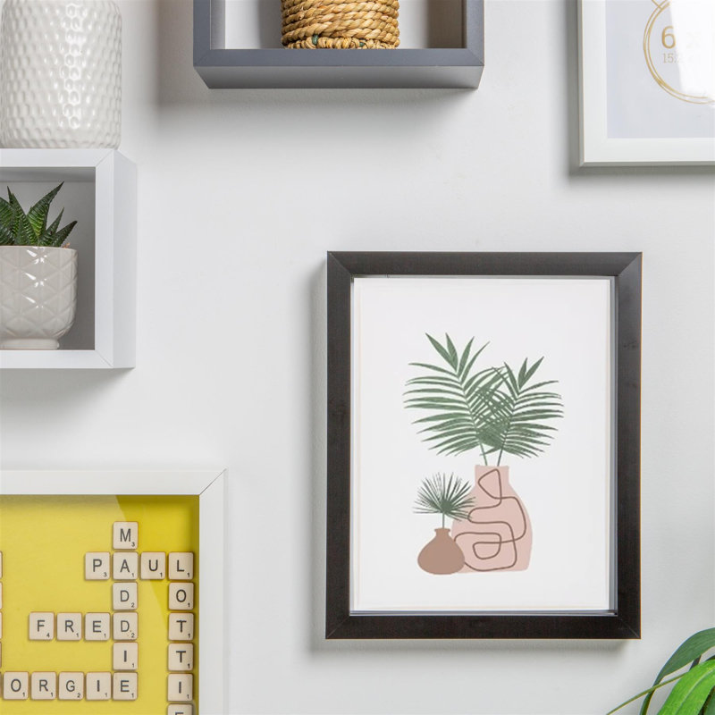 Photo Frames with 4" x 6" Mount - 8" x 10" - Black/Ivory