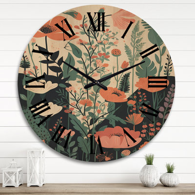 Horloge murale en bois massif Strock