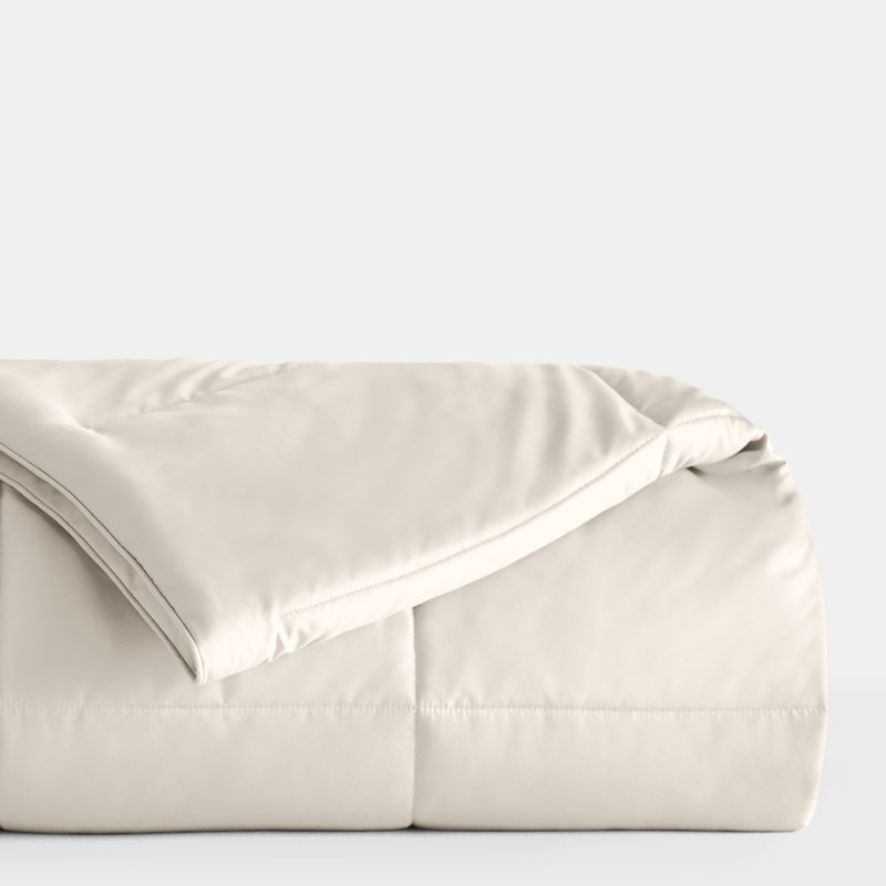 Ivory Full Reversible Down Microfiber Comforter Set