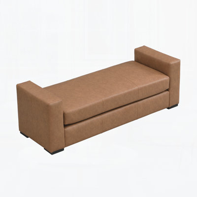 Stylish And Durable Faux Leather Bench
