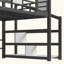 Lit mezzanine avec glissade et escalier, lit maisonnette avec tablettes de rangement, toit en forme de maison et conception silencieuse-556051889-556051888