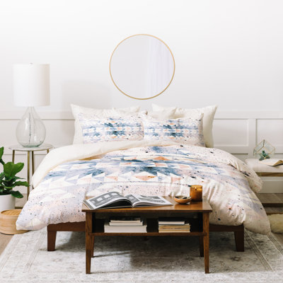 Rustic Polyester Geometric Shapes Duvet Cover