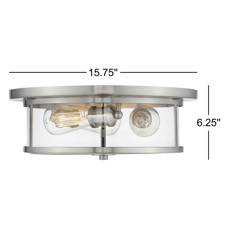 Plafonnier encastré 3 lumières 15,75 po Attah