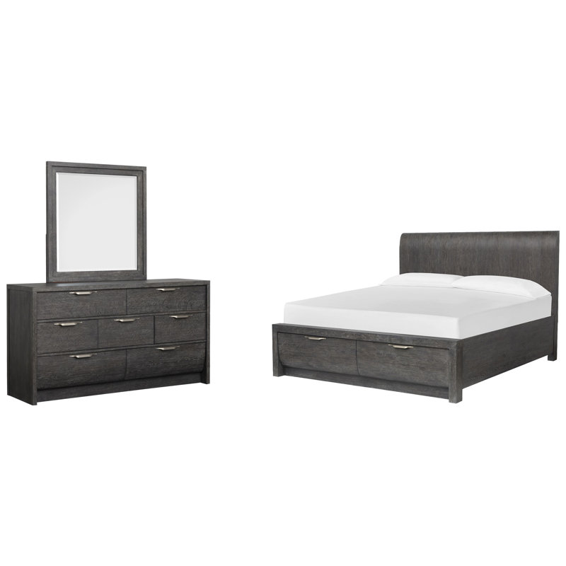 Commode à grand lit avec tiroir Seibert