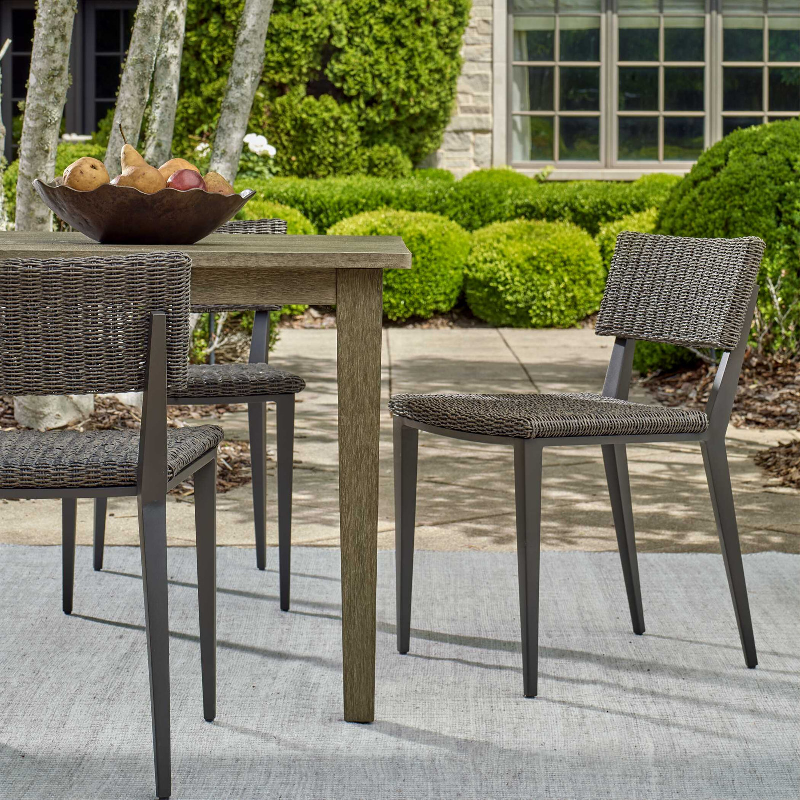Coleston Outdoor Dining Chair, Black