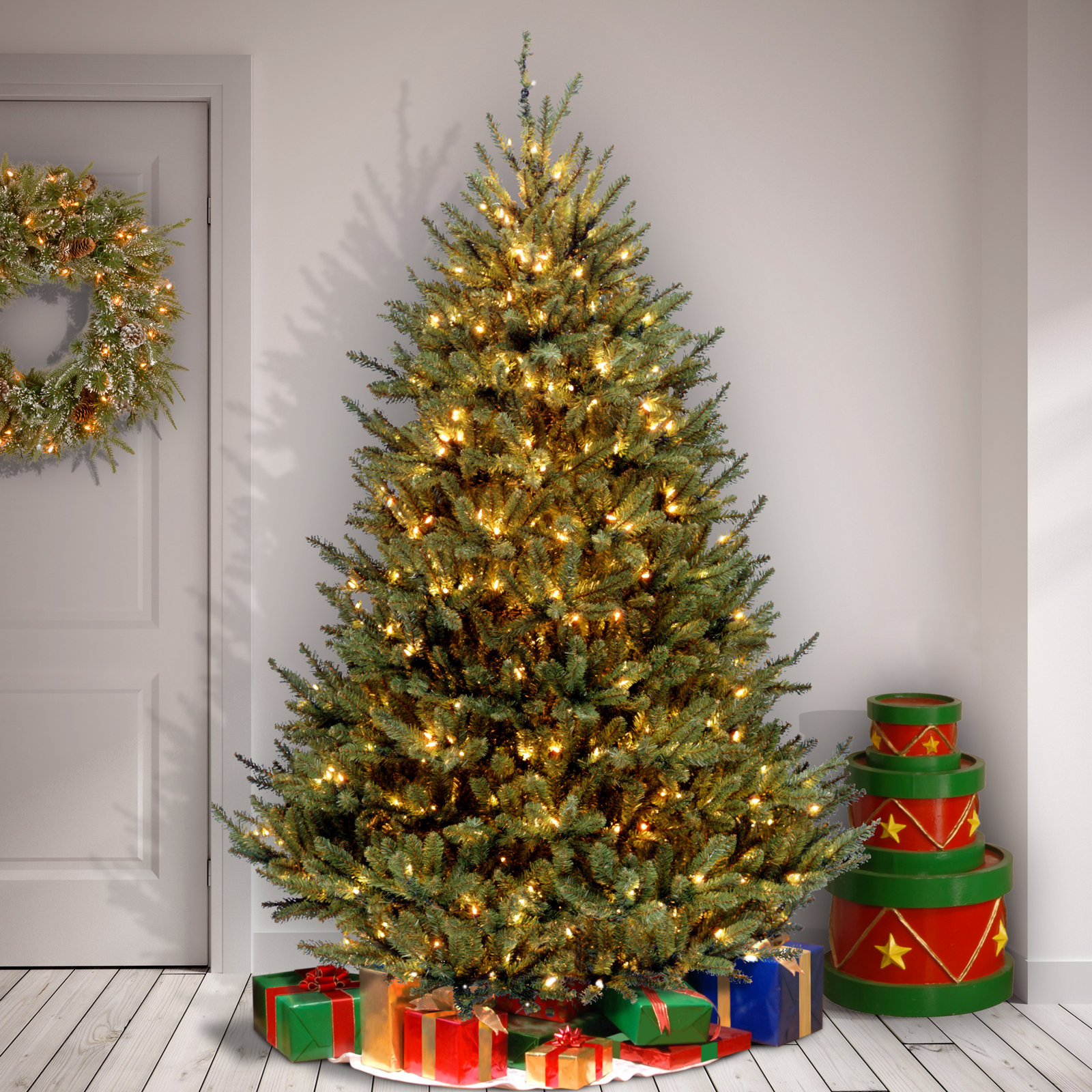 Fraser 7.5' Pre-Lit Fir Tree, Clear Lights