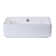 EAGO 14.125'' White Ceramic Rectangular Bathroom Sink with Overflow