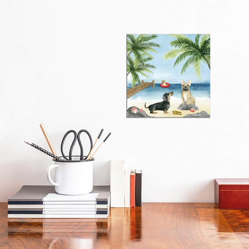 Dogs On Deck I by Grace Popp - Wrapped Canvas Gallery-Wrapped Canvas Giclée, 30.48cm H x 30.48cm W x 1.905cm D