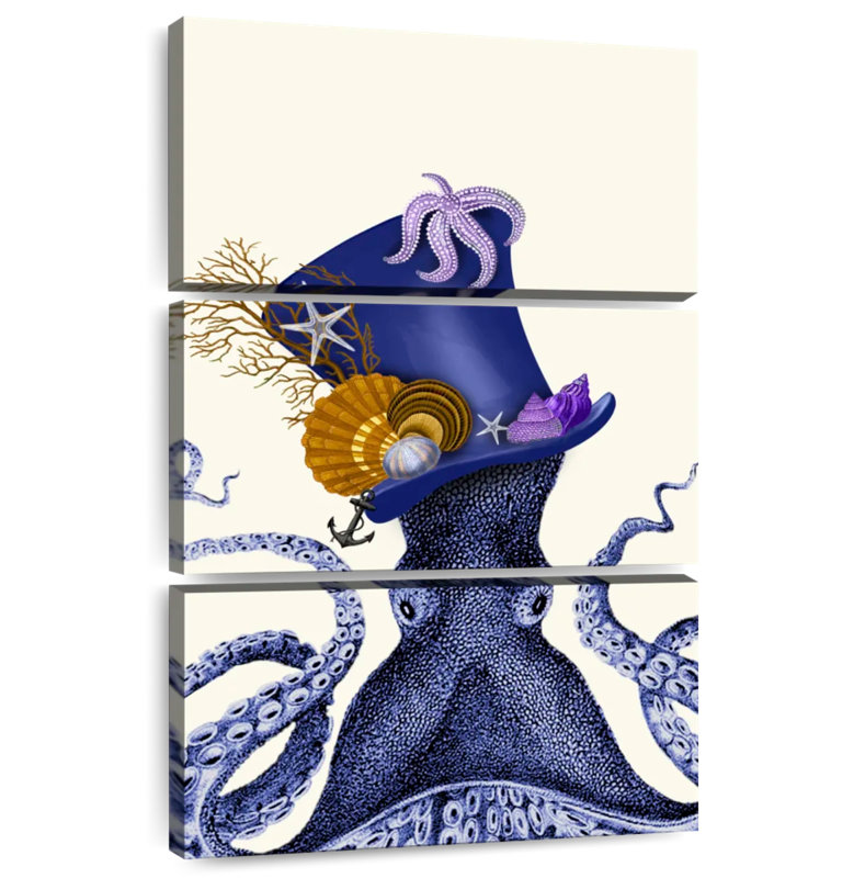 Brampt Octopus Nautical Hat, 50" H x 32" W