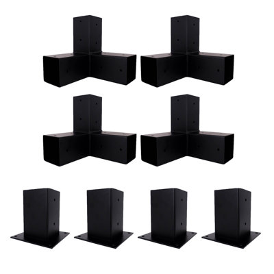 Ensemble de supports de pergola 4x4
