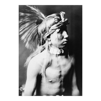 [Représente comme il va le portrait en demi-longueur] par Edward S. Curtis - Estampe numérique