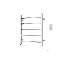 Ryton Wall Mount Electric Towel Warmer-61696622-61696623