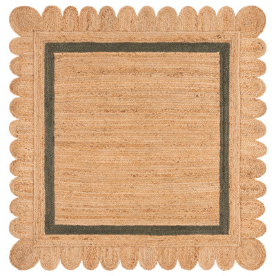 Inaki Hand-Woven Geometric Jute Rug