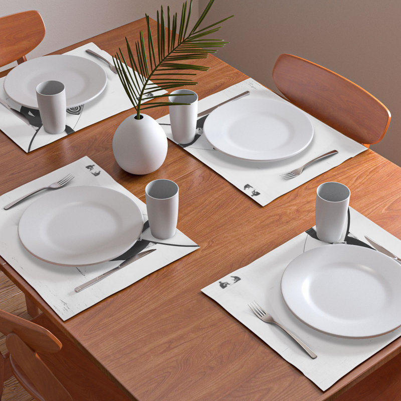 Cotton No Pattern Rectangle Placemat