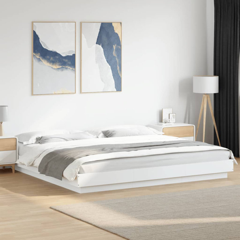 Bormann Bed, White, Super King (180 x 200 cm)