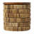 Swissvale Seagrass Handmade Linear Wrapped Coffee Table with Teak Wood Top-968792185